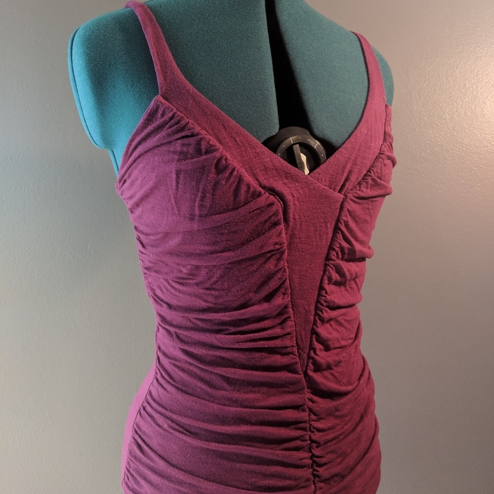 Bisou Bisou Magenta Tank Top with Rushing